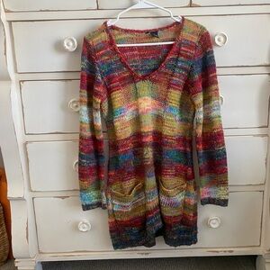 Multicolor Rainbow Knit Sweater